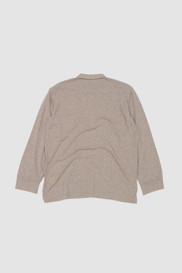 Sportivo Store Pullover LS Shirt Rec. Wool Mix SJ Dark Sand