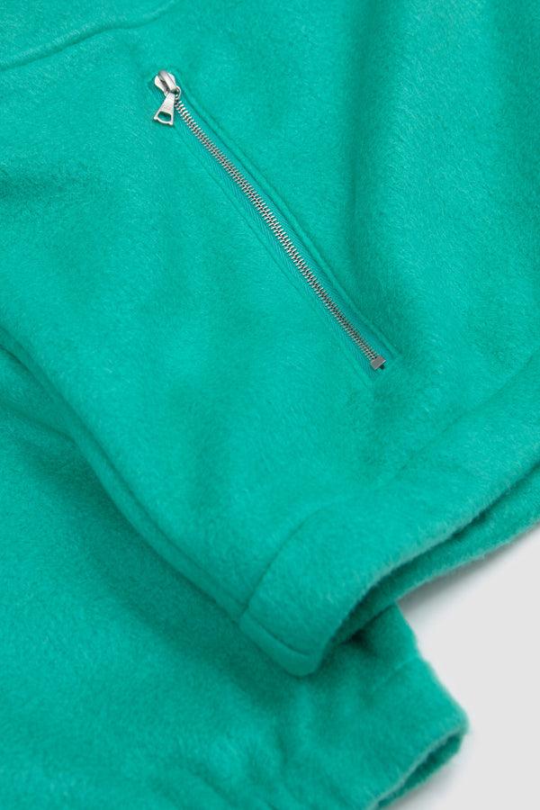 Sportivo Store Pure Silk Comfort Fleece Half Zip Jade Green