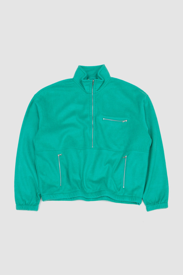sportivo store Pure Silk Comfort Fleece Half Zip Jade Green