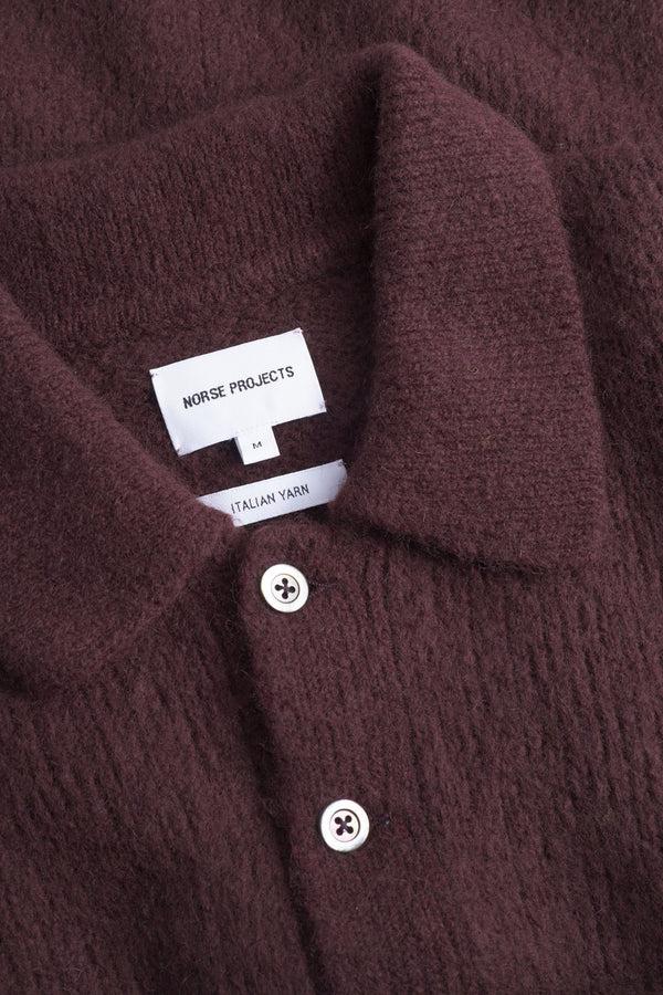 Sportivo Store Rasmus Relaxed Brushed Polo Mahogany