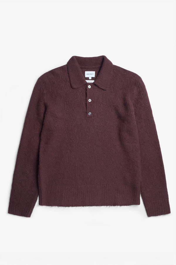 sportivo store Rasmus Relaxed Brushed Polo Mahogany