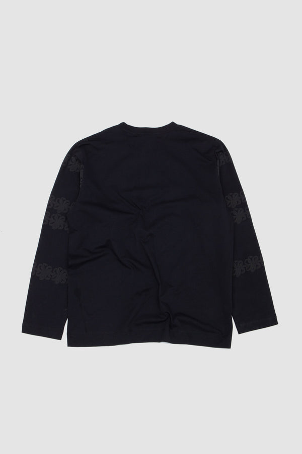 Sportivo Store Ribbon Daisy Chain Print T-Shirt Black/ Black