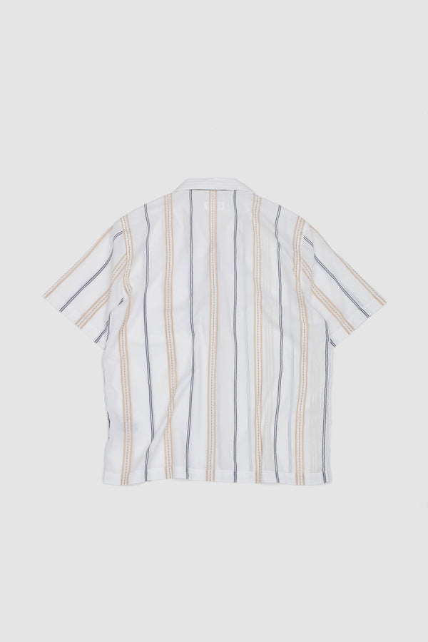 Sportivo Store Road Shirt Hendrix Stripe Ecru/ Navy/ Sand