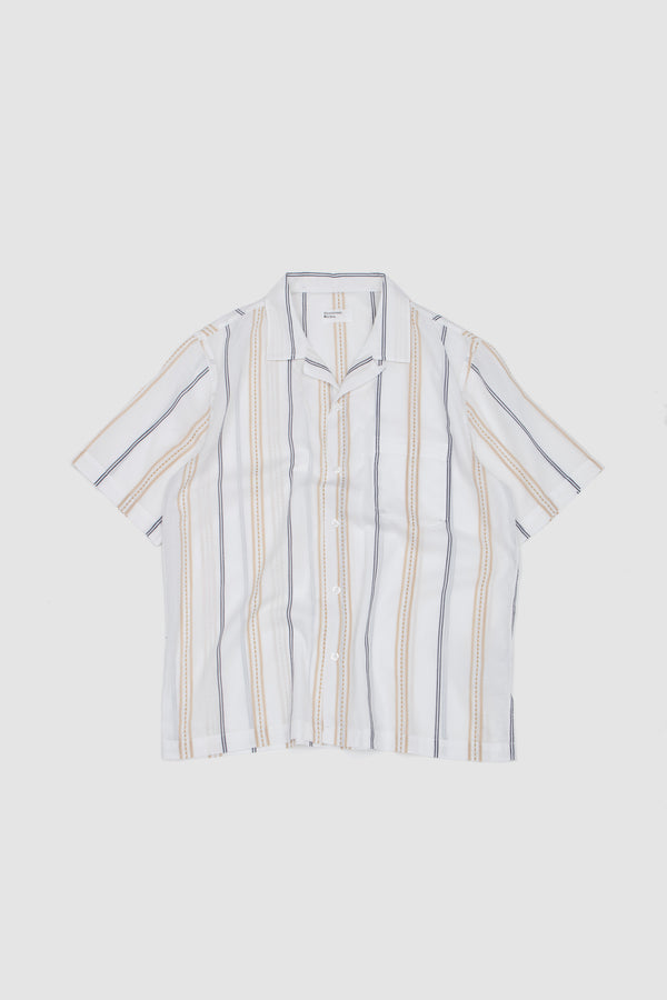 sportivo store Road Shirt Hendrix Stripe Ecru/ Navy/ Sand
