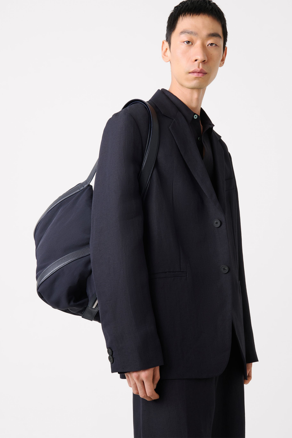 Sportivo Store Roversi 2 Button Linen Jacket Darkest Navy