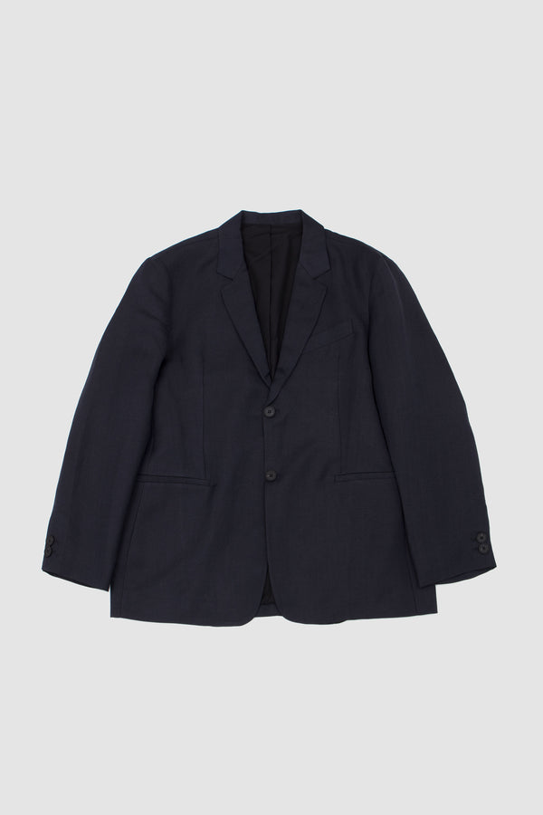 Sportivo Store Roversi 2 Button Linen Jacket Darkest Navy