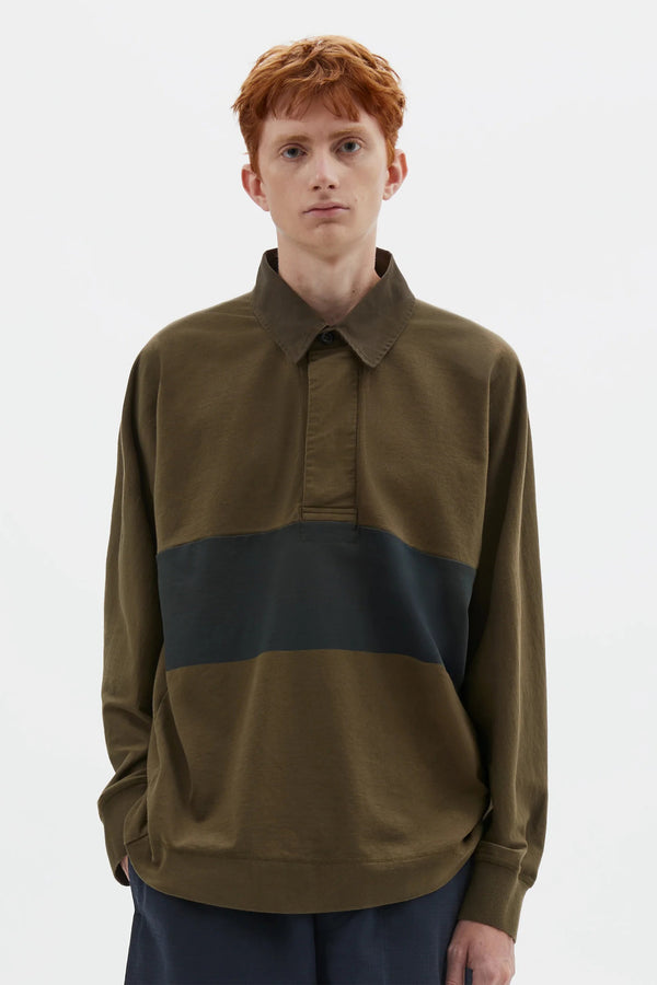 sportivo store Rugby Shirt Matte Jersey Khaki Green/ Black Green