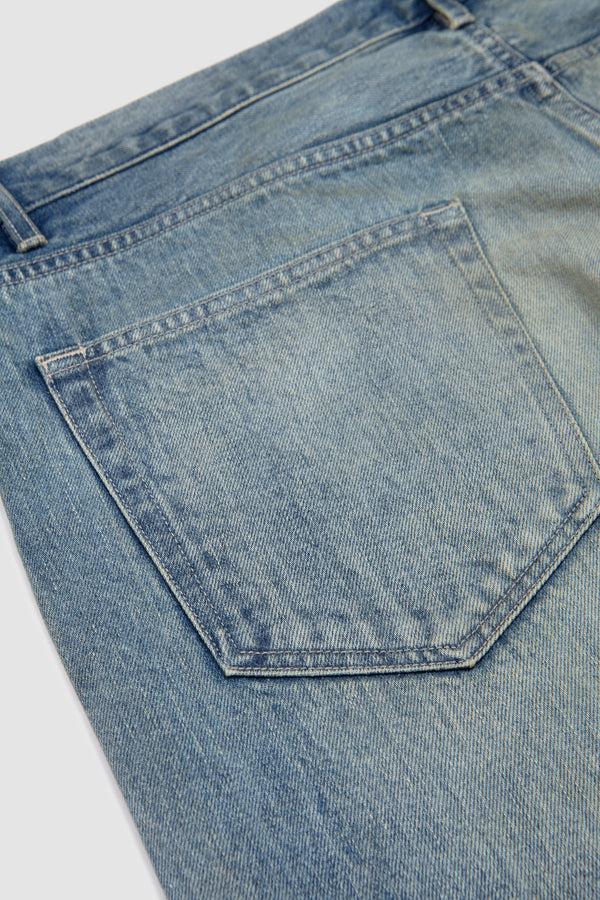 Sportivo Store Selvedge Faded Heavy Denim Wide Pants Faded Indigo
