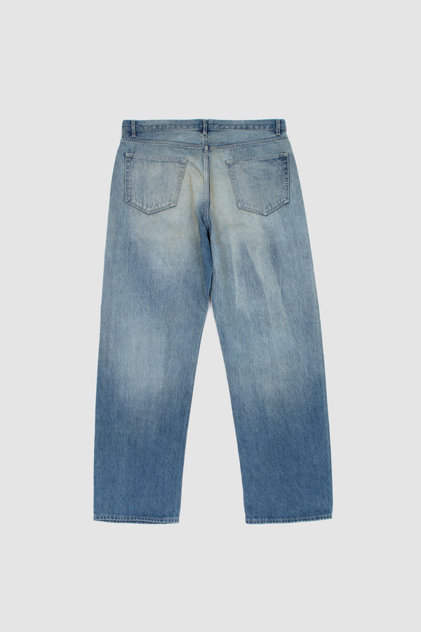 Sportivo Store Selvedge Faded Heavy Denim Wide Pants Faded Indigo