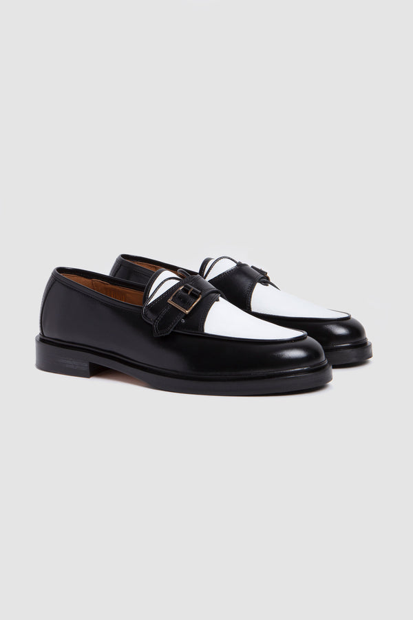 sportivo store Serge Calf Leather Bicolor Black/ White