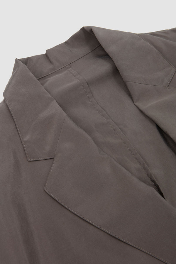 Sportivo Store Silk/Nylon Single Breasted Jacket Taupe