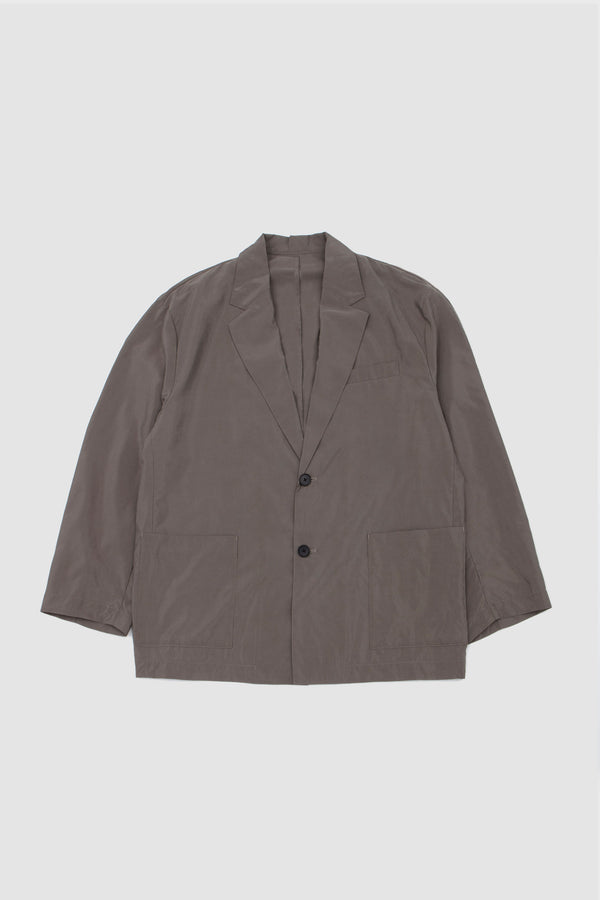 sportivo store Silk/Nylon Single Breasted Jacket Taupe