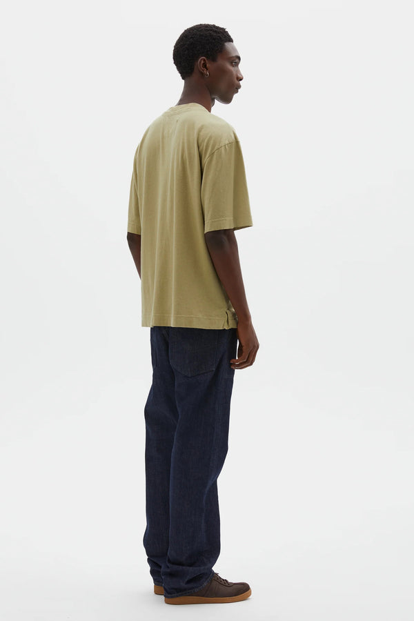 Sportivo Store Simple T-Shirt Organic Cotton Linen Jersey Pale Green