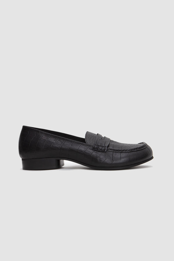 sportivo store 079 Mocassin Crocodile Black