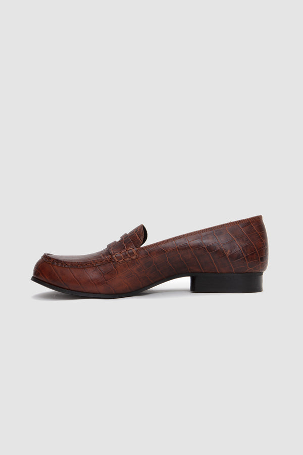 Sportivo Store 079 Mocassin Crocodile Mud Brown
