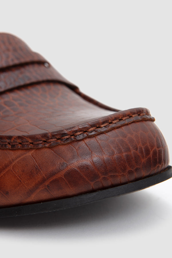Sportivo Store 079 Mocassin Crocodile Mud Brown