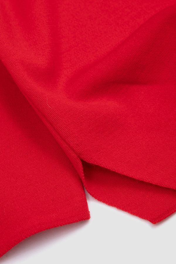 Sportivo Store 35G Wool Smooth Crew Neck Vermilion