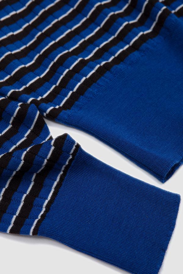 Sportivo Store Ashby Jumper Blue/ Dark Brown/ Navy