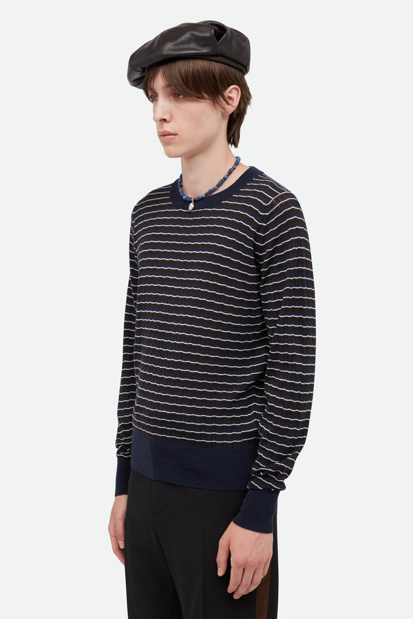sportivo store Ashby Jumper Navy/ Dark Brown/ Ivory