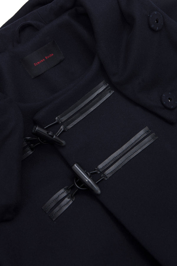 Sportivo Store Back Flop Cocoon Duffle Coat Navy
