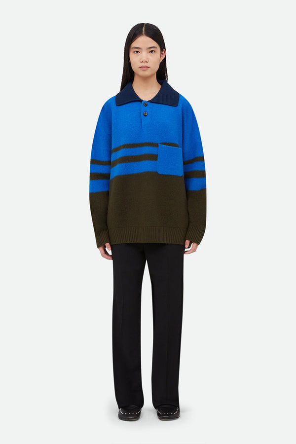 Sportivo Store Calm Polo Khaki/ Blue