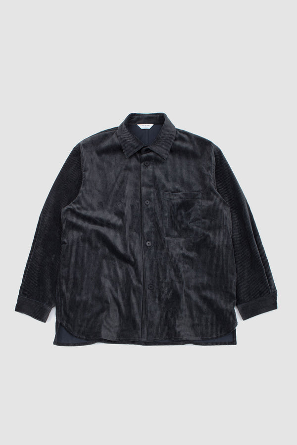 sportivo store Corduroy Shirt Jacket Blue Charcoal