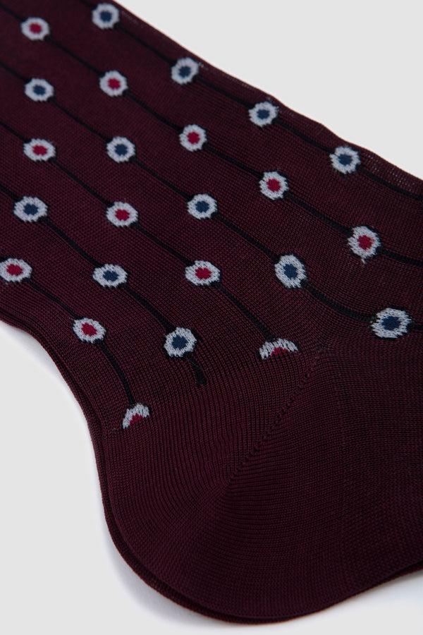 Sportivo Store Cotton Socks Bianco/ Granata/ Bluette