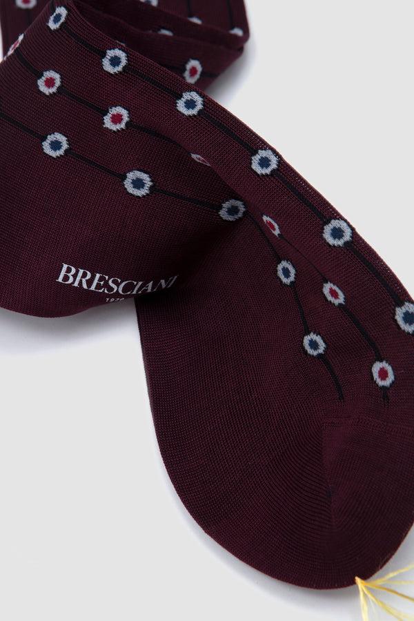 Sportivo Store Cotton Socks Bianco/ Granata/ Bluette