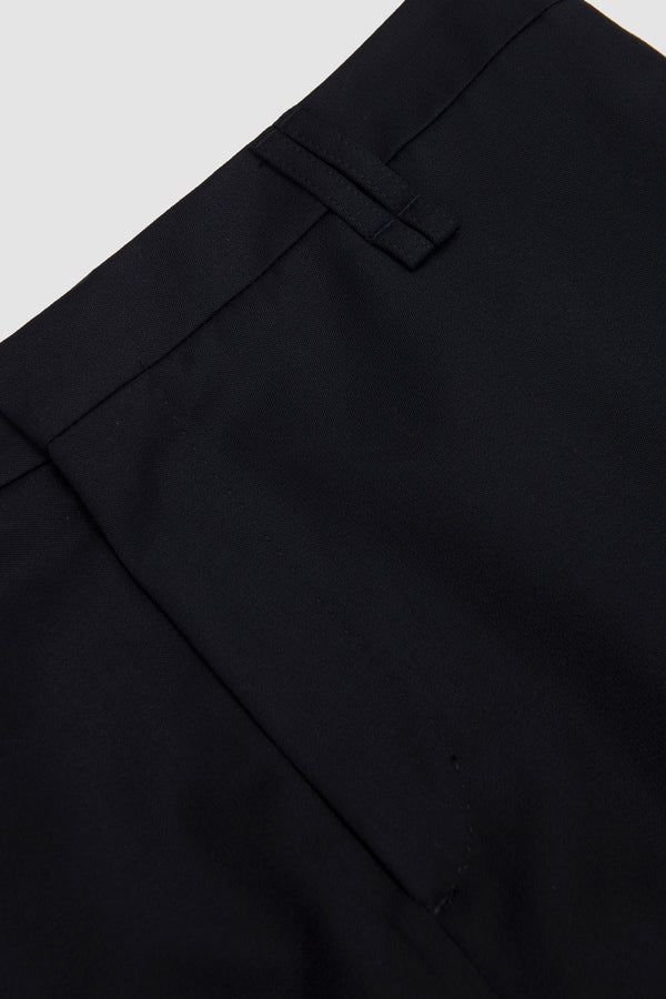 Sportivo Store Cuffed Straight Leg Trousers Black