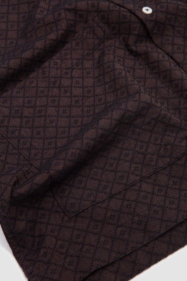 Sportivo Store Deck Shirt Diamond Dobby Brown
