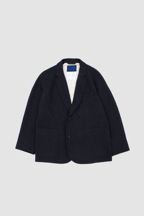 sportivo store Denim Cotton Raglan Jacket Navy