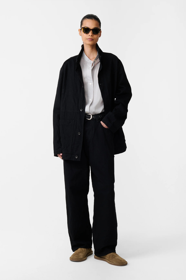 sportivo store District Crinkle Denim Jacket Black