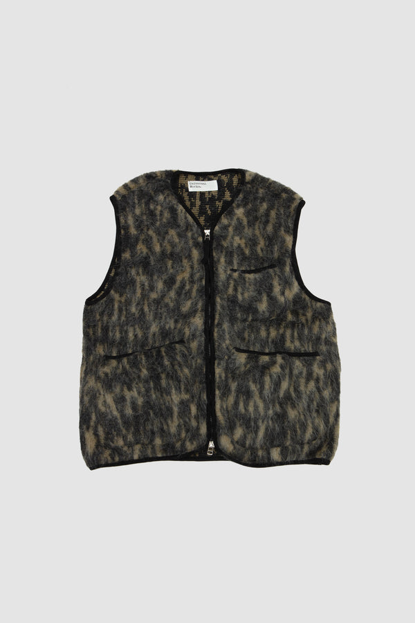 sportivo store Dolce Fleece Zip Gilet Charcoal