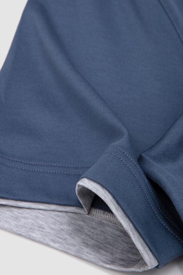 Sportivo Store Double Crew T-Shirt Blue/ Grey