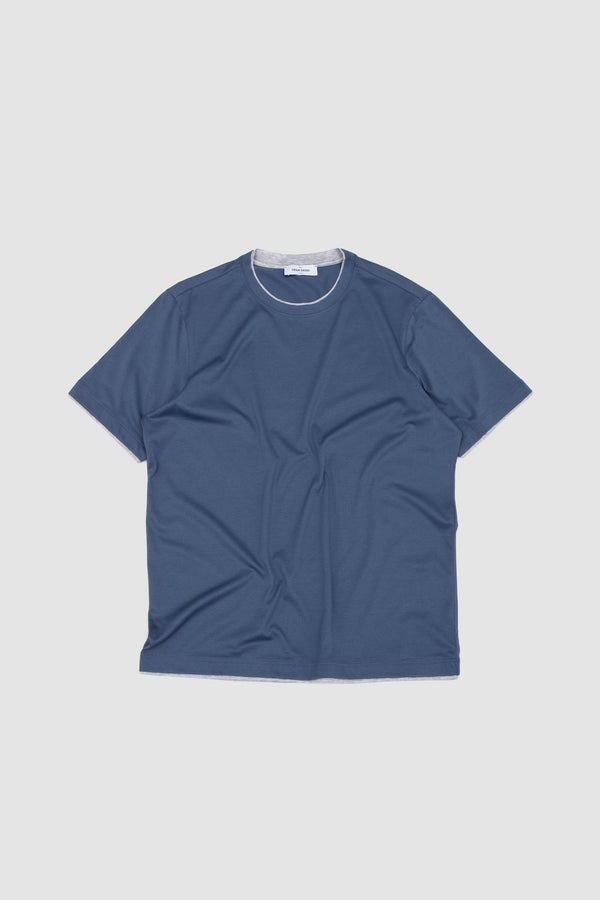 sportivo store Double Crew T-Shirt Blue/ Grey