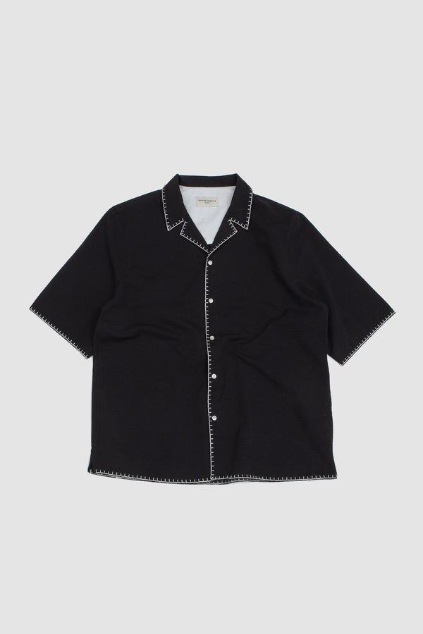 sportivo store Eren SS Embr. Shirt Black/White