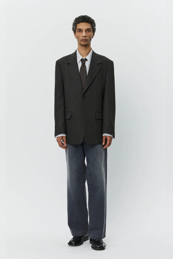 sportivo store Estate Jacket Brown Melange Stripe