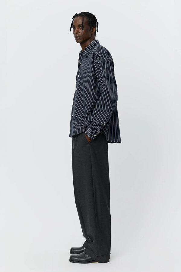 Sportivo Store Exact Shirt Black Office Stripe