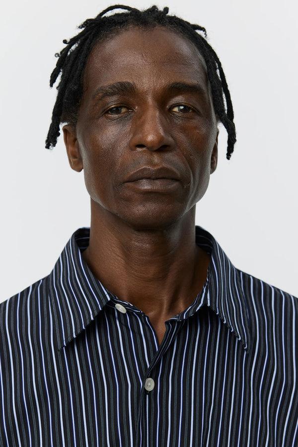 Sportivo Store Exact Shirt Black Office Stripe