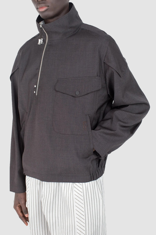 Sportivo Store Farkas Pullover Jacket Umber Brown