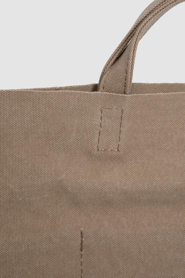 Sportivo Store Flat Canvas Tote Beige