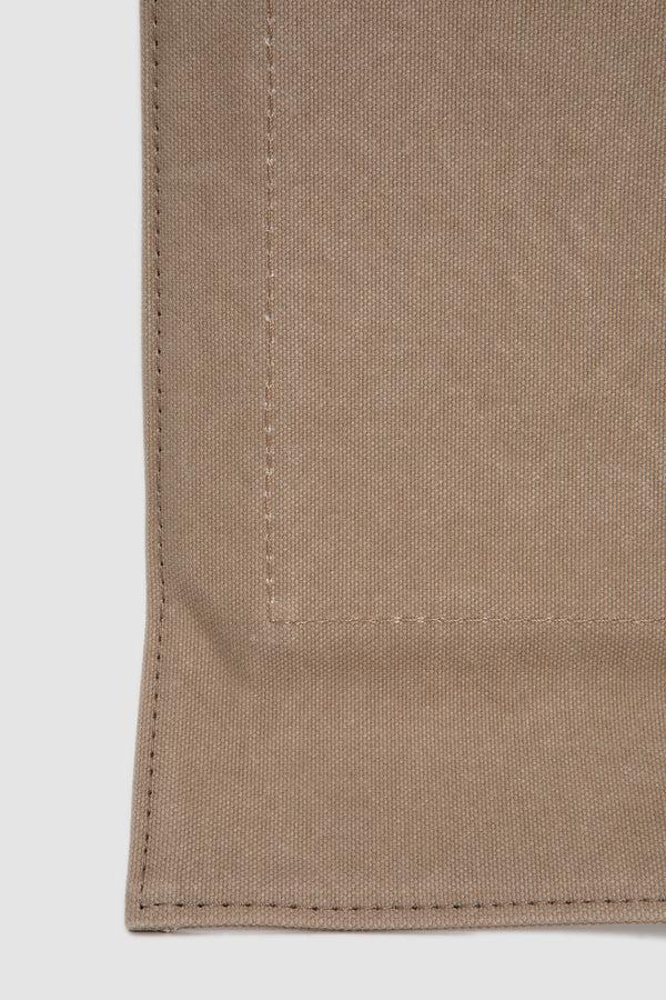Sportivo Store Flat Canvas Tote Beige