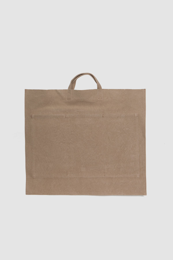Sportivo Store Flat Canvas Tote Beige