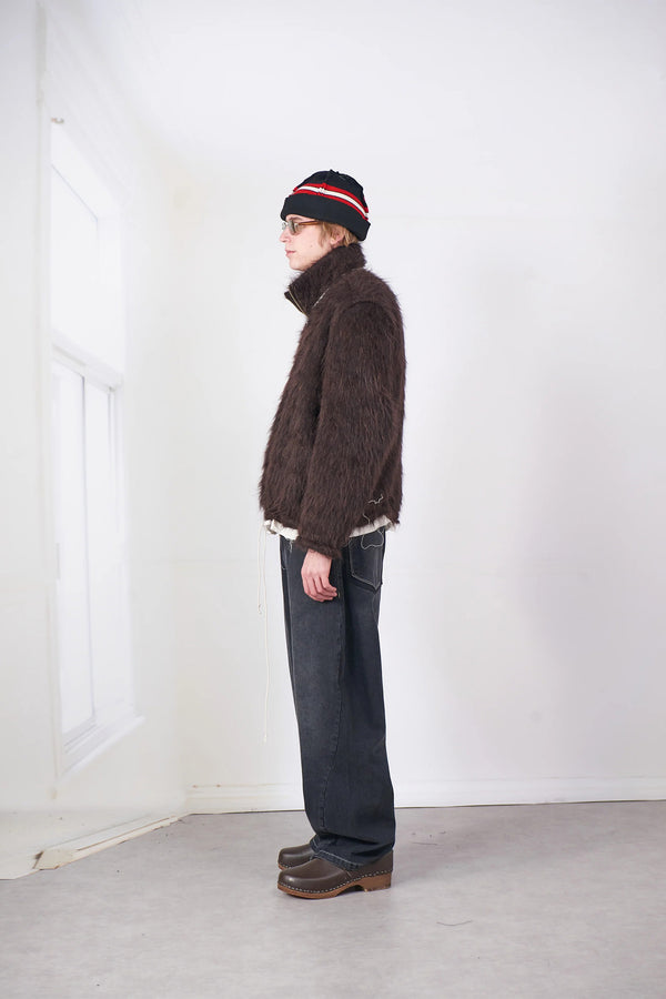 Sportivo Store Fleece Anorak Hairy Brown