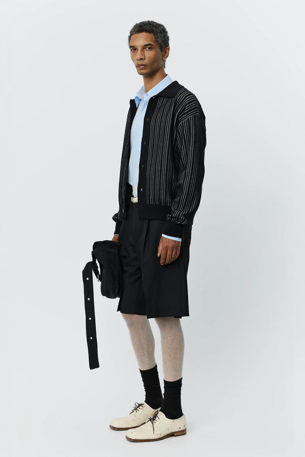 Sportivo Store Formal Cardigan Black Stripe