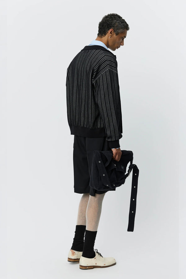 Sportivo Store Formal Cardigan Black Stripe