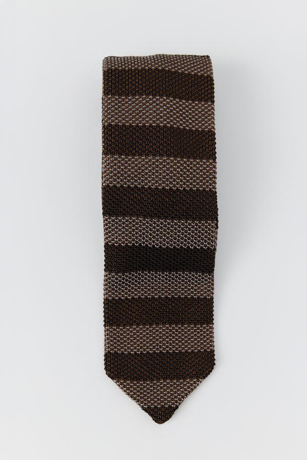 Sportivo Store Formal Tie Brown Candy Stripe