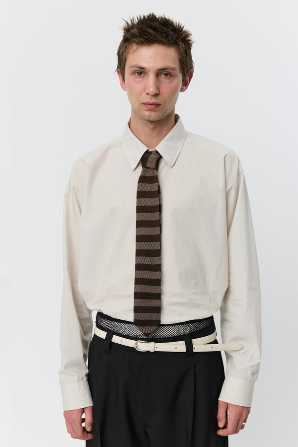 Sportivo Store Formal Tie Brown Candy Stripe