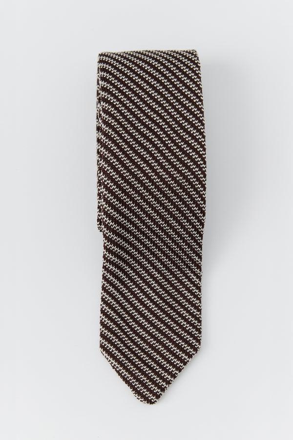 Sportivo Store Formal Tie Brown Stripe