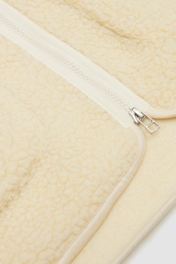 Sportivo Store Galaxy Fleece Zip Liner Jacket Ecru